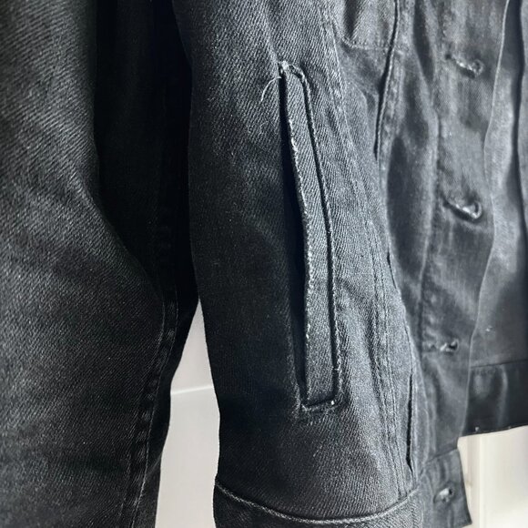 GAP Black Denim Jean Jacket - Picture 3 of 5